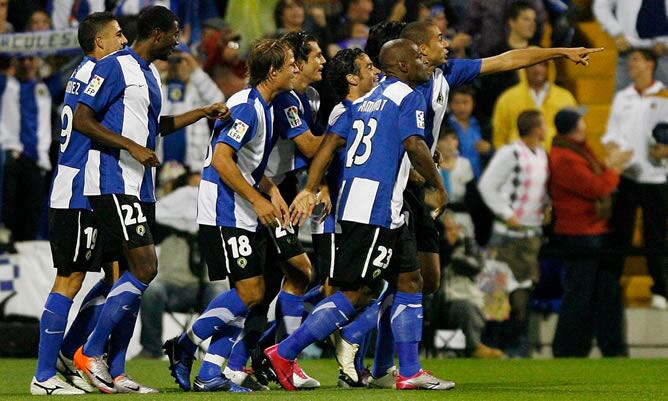 El jugador francés ha marcado para el Hércules apenas dos minutos después de que comenzara el partido contra el Real Madrid en el Rico Pérez.