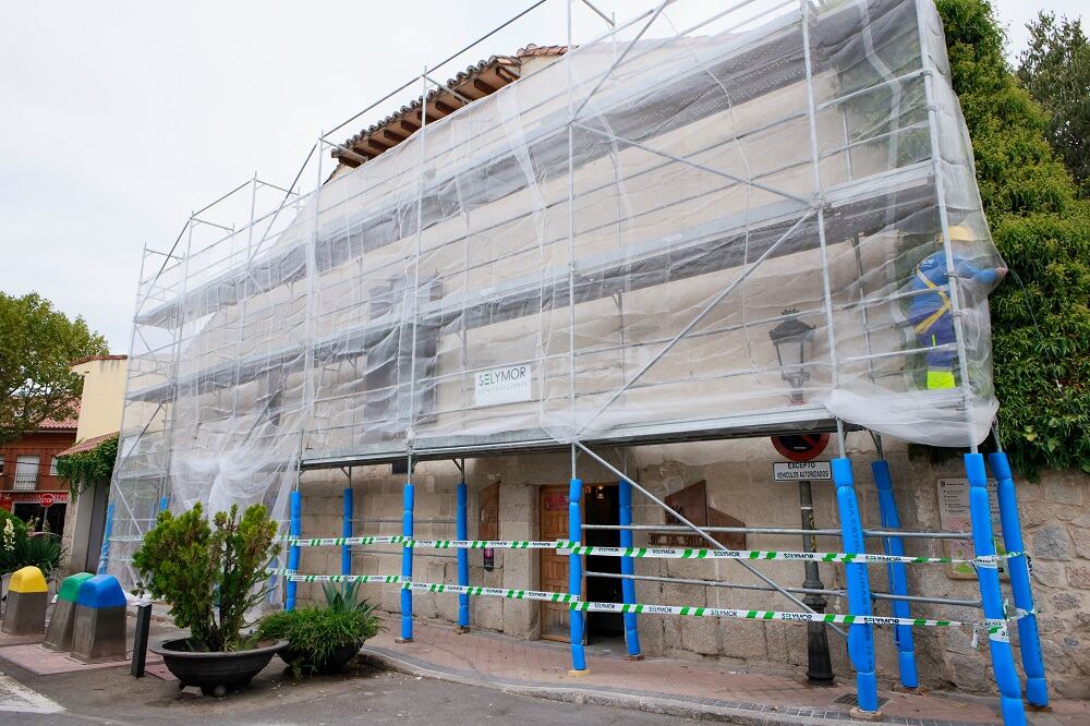 Comienzan los trabajos para rehabilitar la fachada de la Casa Museo de la Villa de Colmenar Viejo