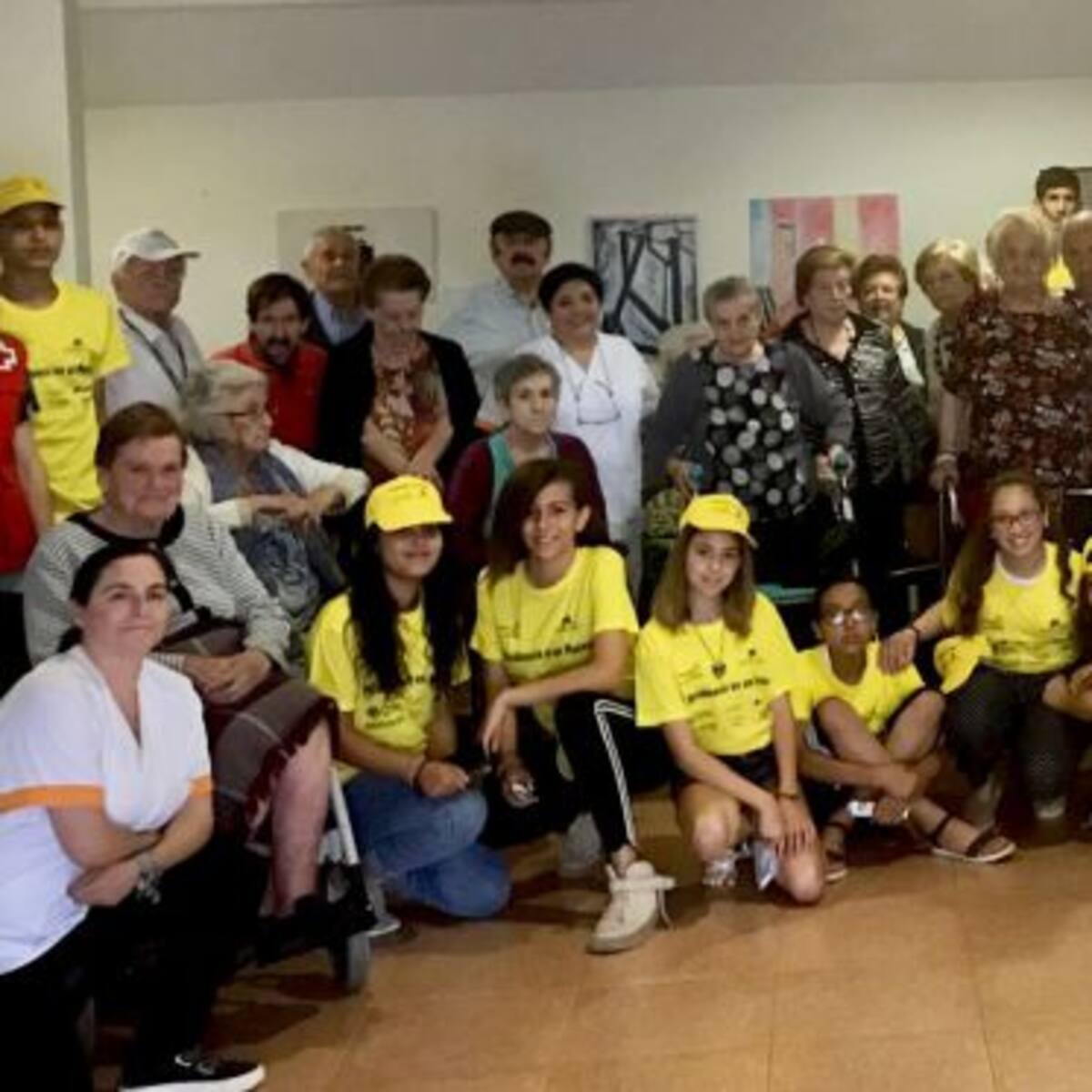 Los niños convierten en museos las tres residencias de mayores de Lorca
