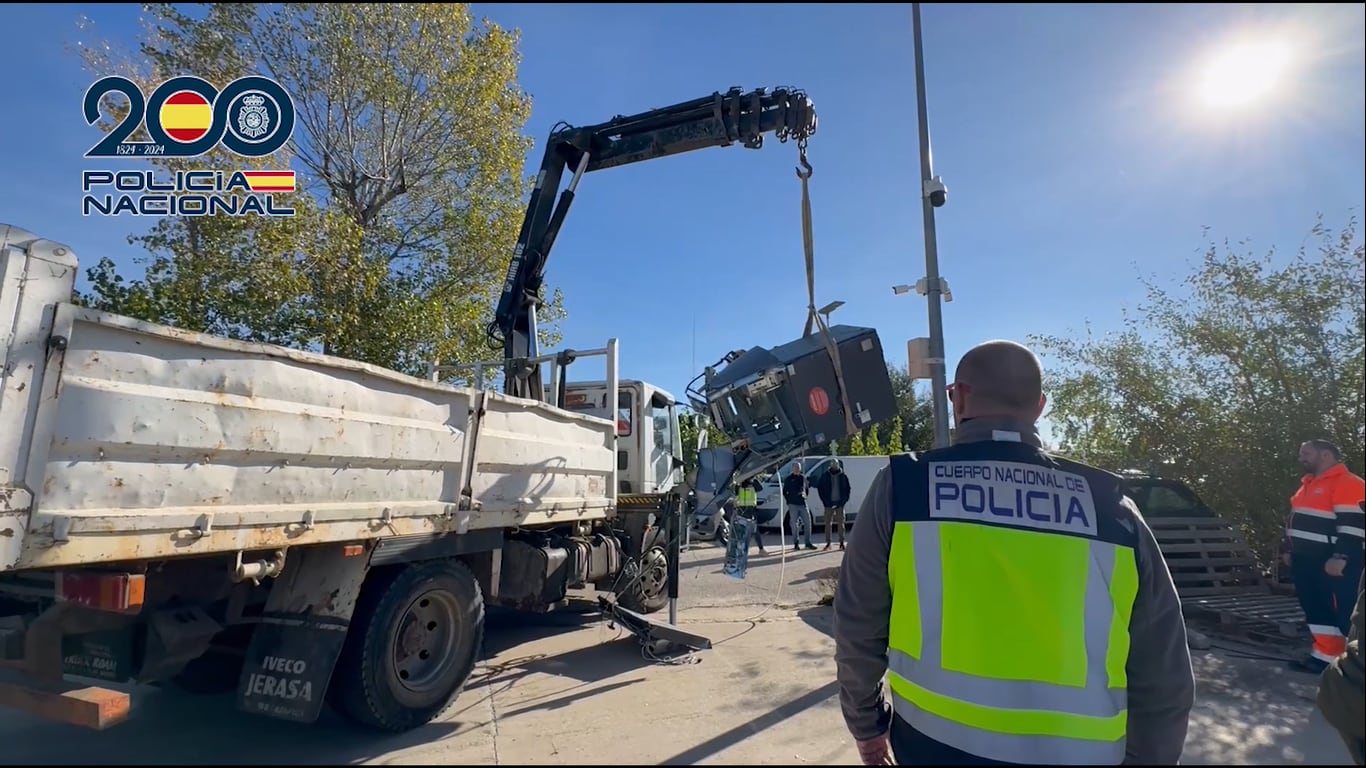 Desarticulado un grupo criminal que robaba cajeros automáticos y los desguazaba en El Molar