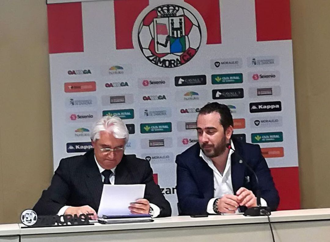 Alfredo Ruiz y Víctor Aldama, responsables del Grupo Vivir, futuro dueño del Zamora CF SAD