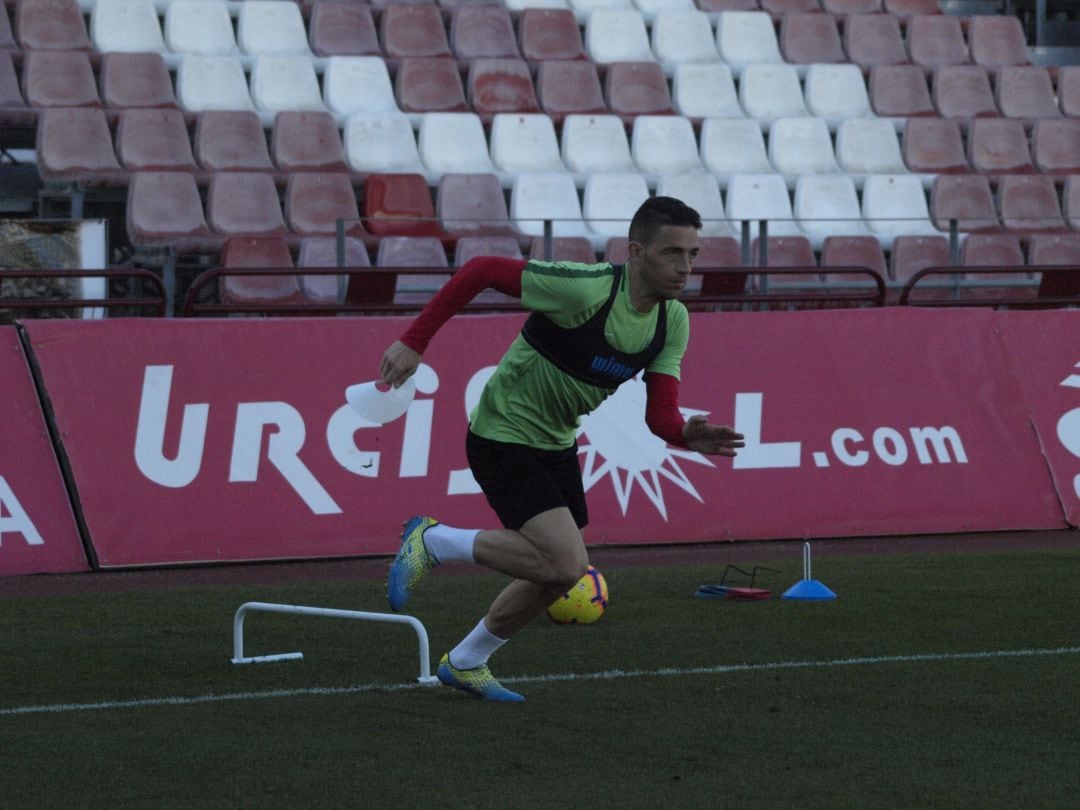 David Rocha entrenando en el Mediterráneo.