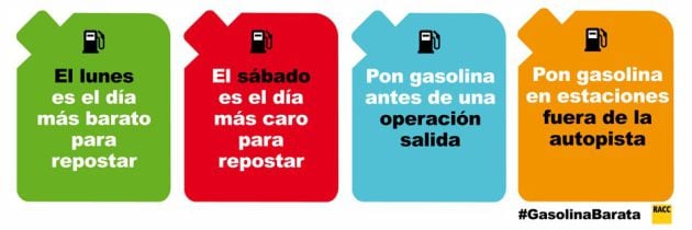 Consejos para ahorrar a la hora de echar gasolina.