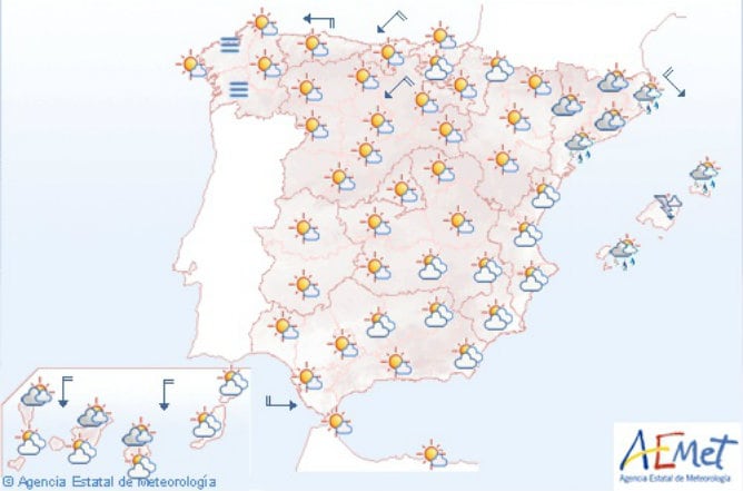 En Madrid el cielo estará despejado o poco nuboso