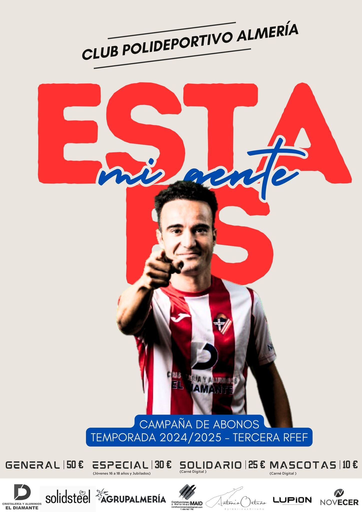 Linares encabezando la campaña de abonados.