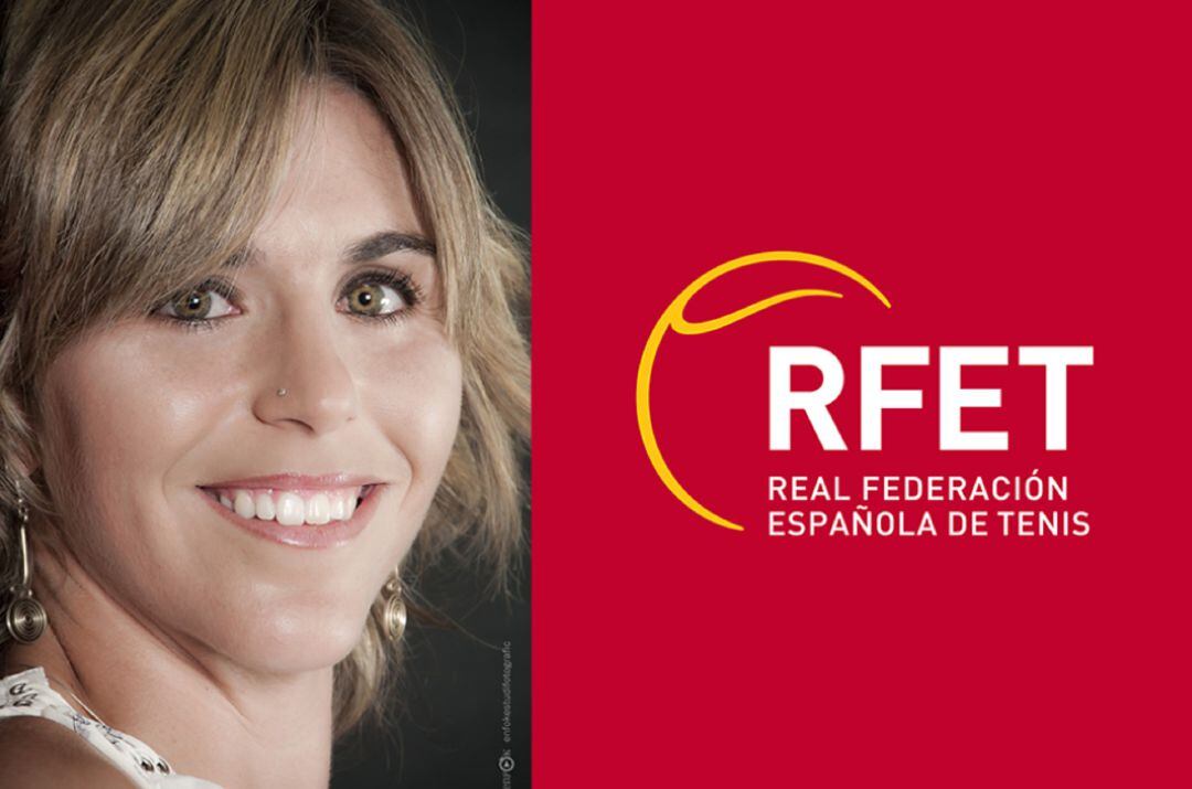 Cartel que anuncia a María José Martínez como vicepresidenta del tenis femenino en la RFET