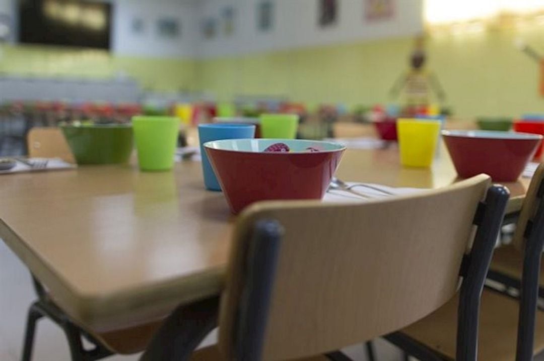 Comedor escolar de un centro público de Madrid