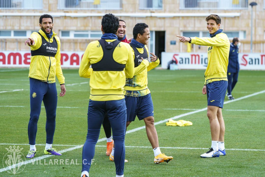 Imagen de uno de los últimos entrenamientos del Villarreal