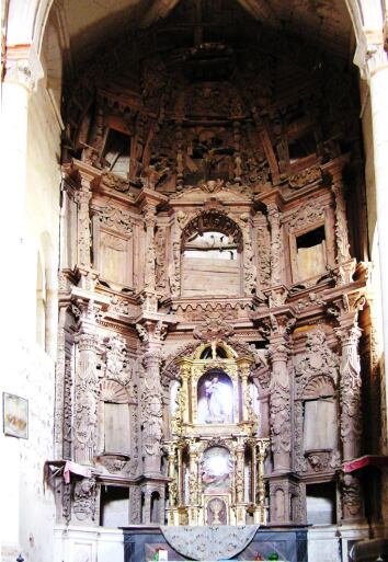 Recreación del retablo de la iglesia de Villamorón (Burgos)