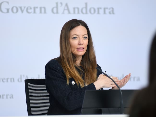 La ministra de Salut, Helena Mas, durant la presentació de la nova eina quadre de comandament