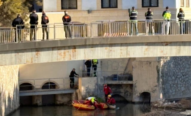 Hallazgo de un cadáver en el río Segura en Orihuela