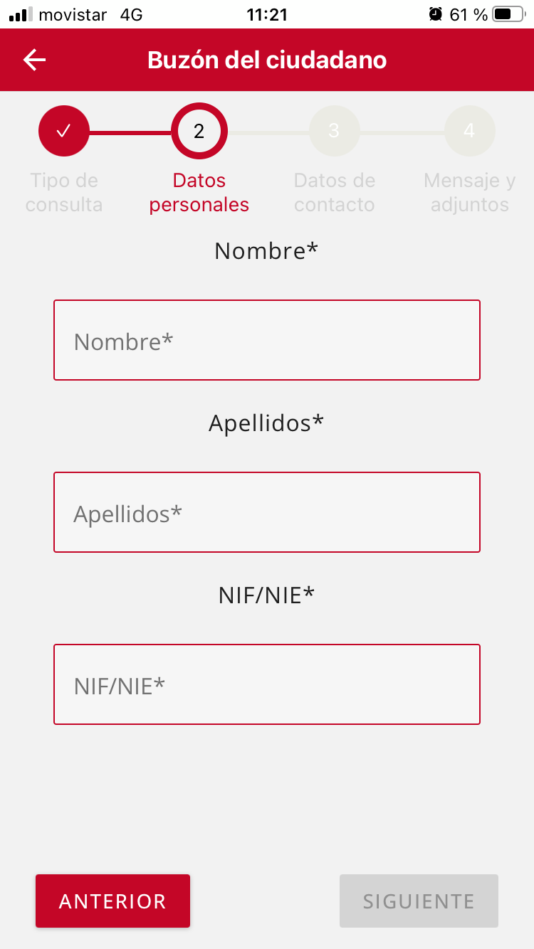 Aspecto de la nueva app del Ayuntamiento de Huesca