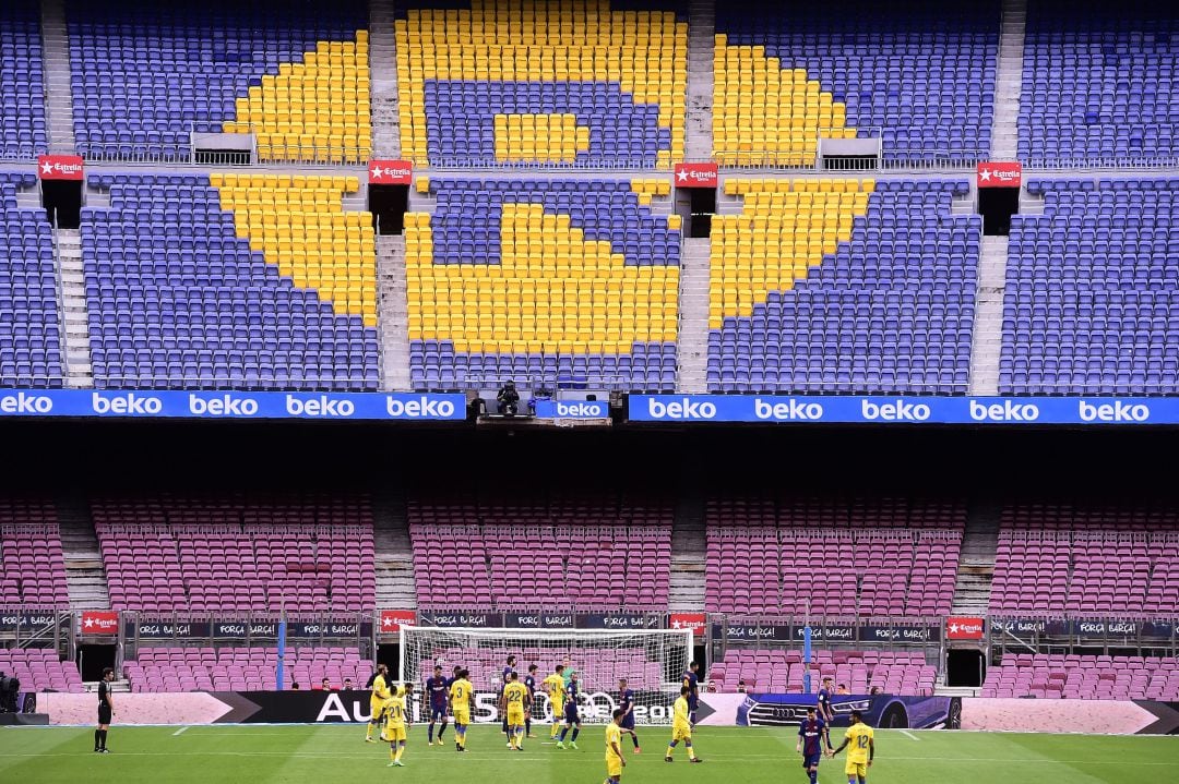 Un momento del Barcelona-Las Palmas del 1-O de 2017