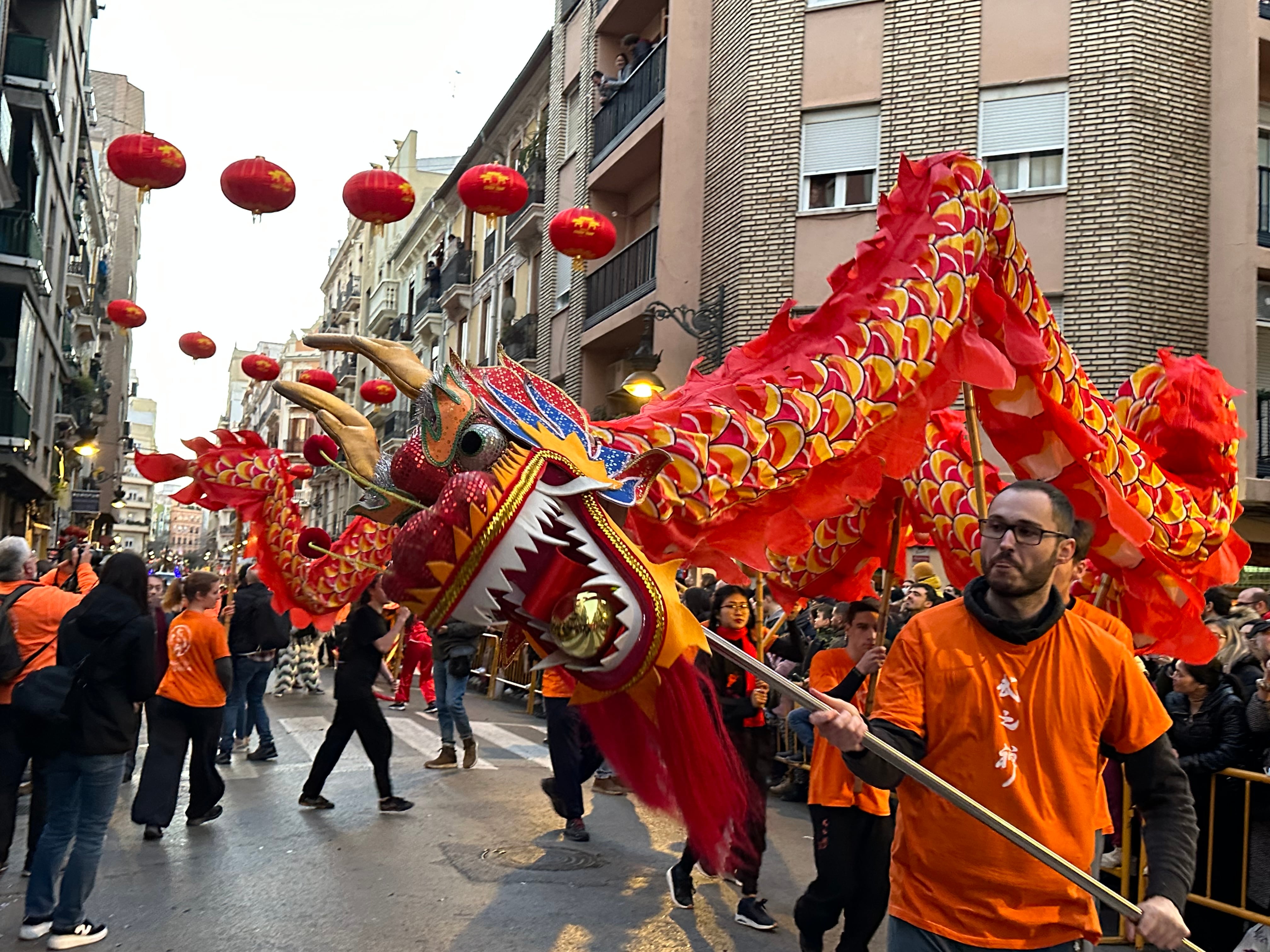 Cabalgata en València por el año nuevo chino de este 2023.