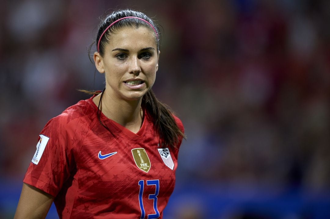 Alex Morgan, durante la semifinal contra Inglaterra. 