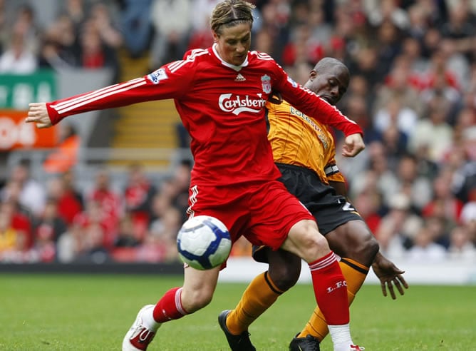 Fernando Torres, autor de 3 de los 6 goles que ha metido hoy su equipo ante el Hull City