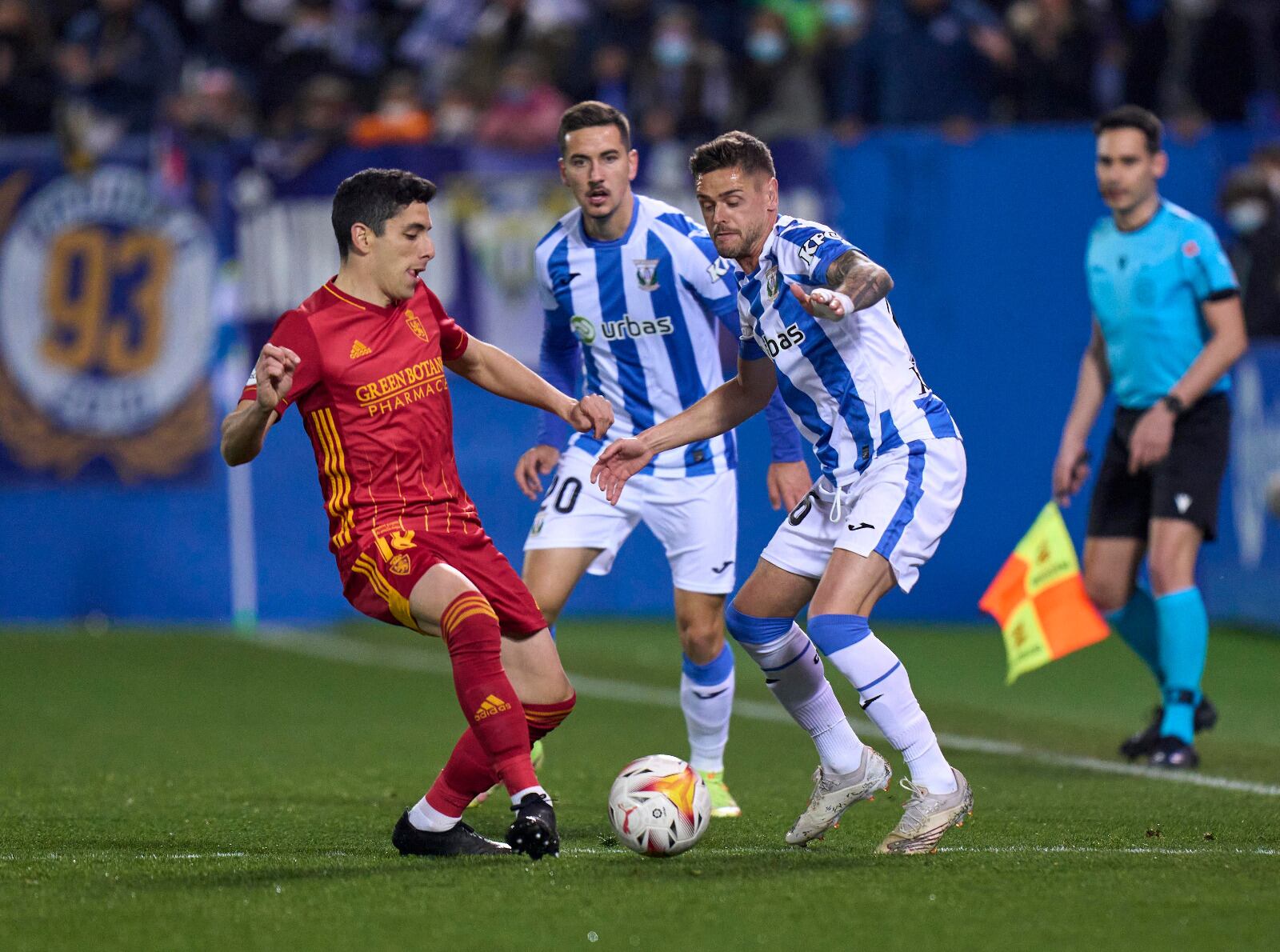 Fran Gámez, en una acción del partido disputado en Butarque