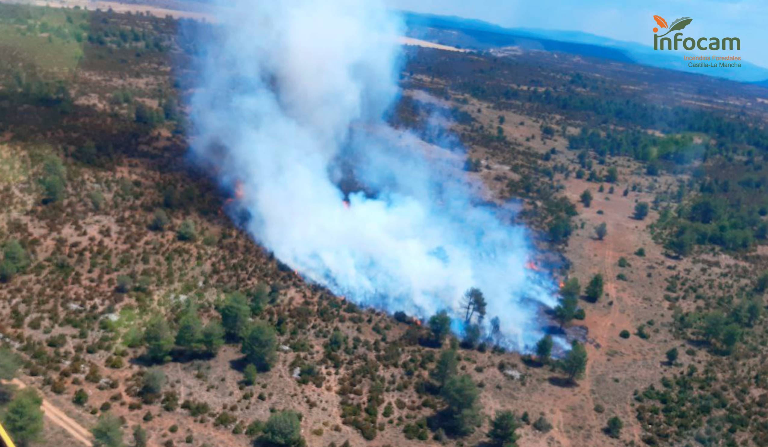 El incendio de Taravilla ha sido detectado a las 13:30 horas por un vigilante fijo.