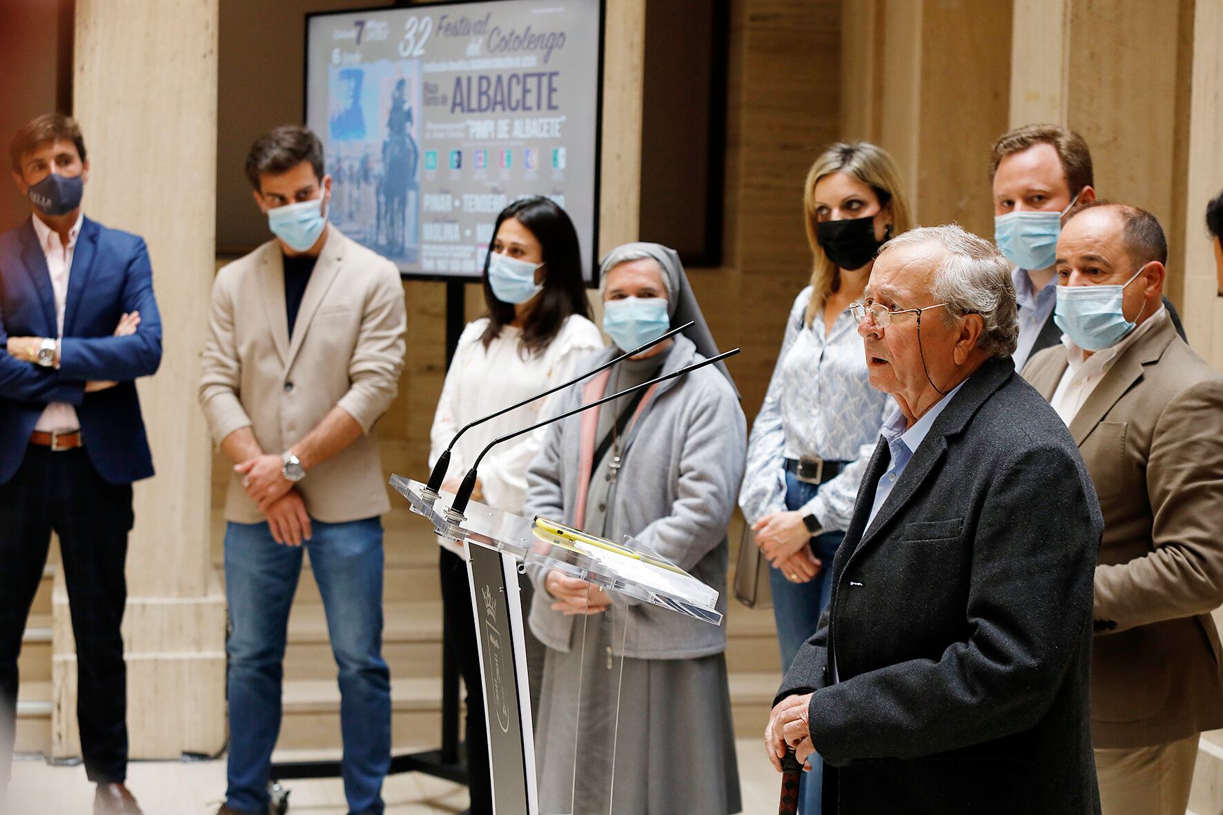 Imagen de la presentación del festival del Cotolengo y el homenaje al 'Pimpi de Albacete'