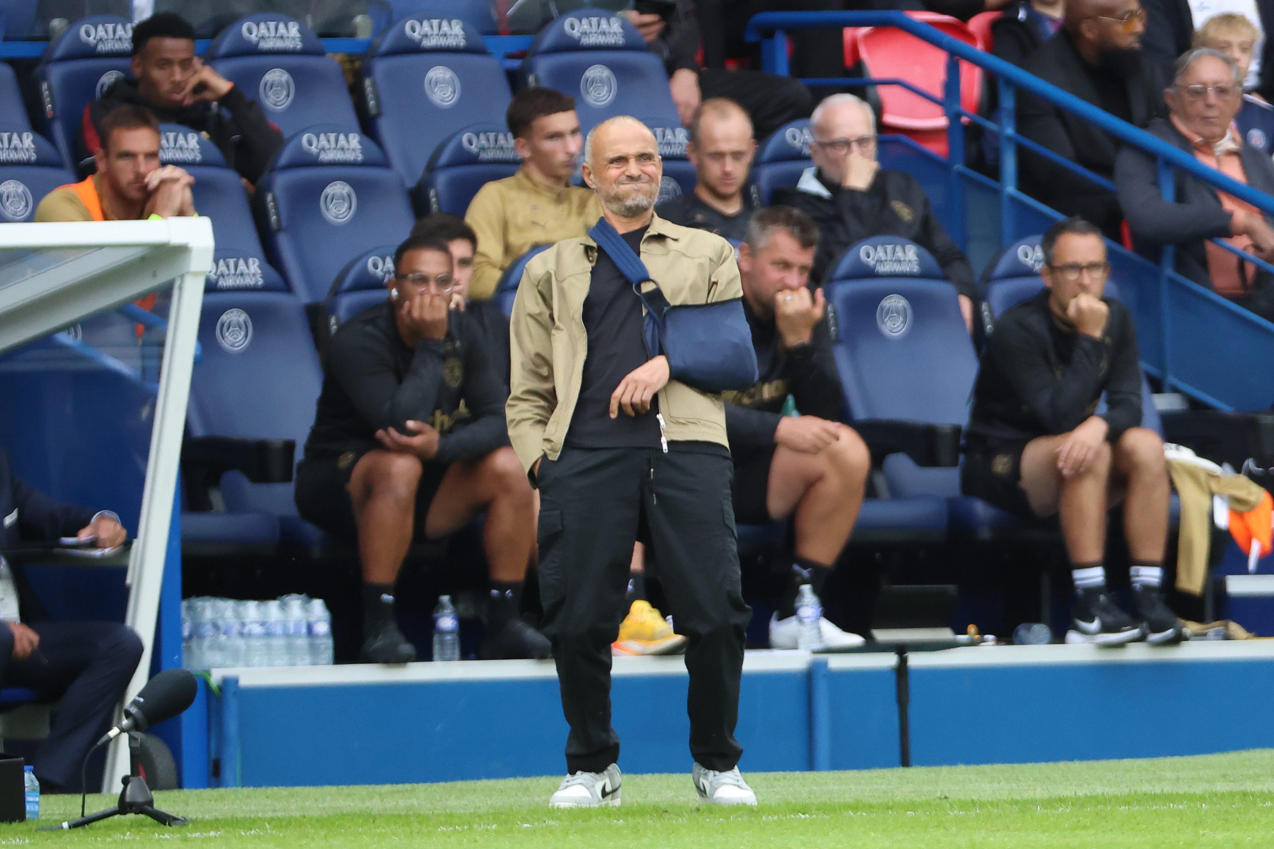 Luis Enrique - Paris Saint-Germain FC v RC Lens - Ligue 1 McDonald&#039;s