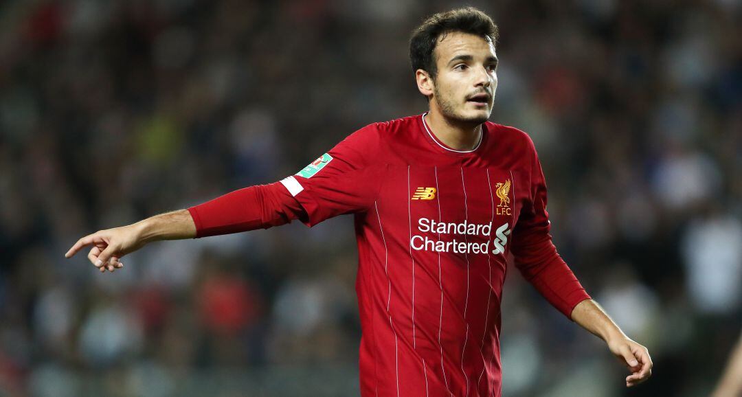 Pedro Chirivella, en el partido de la Carabao Cup ante el MK Dons