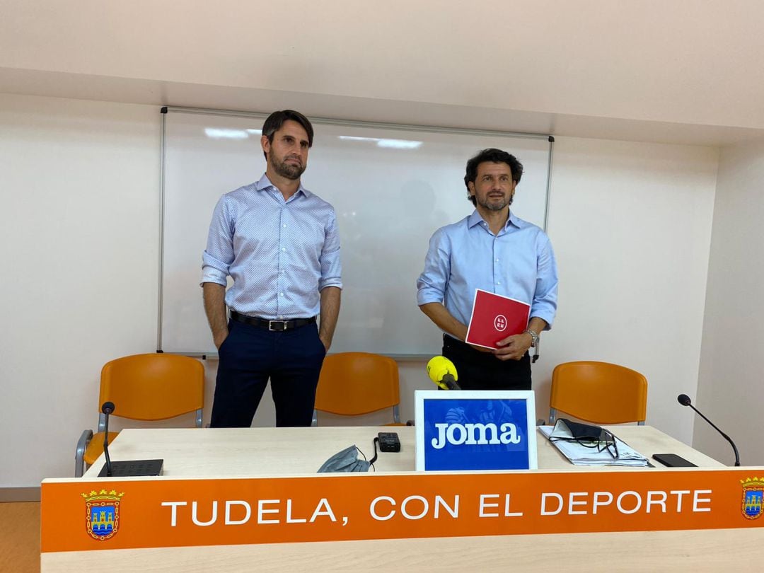 Guillermo Pereyra y Alejandro Ghirardi, las caras visibles del Tudelano Sociedad Anónima Deportiva