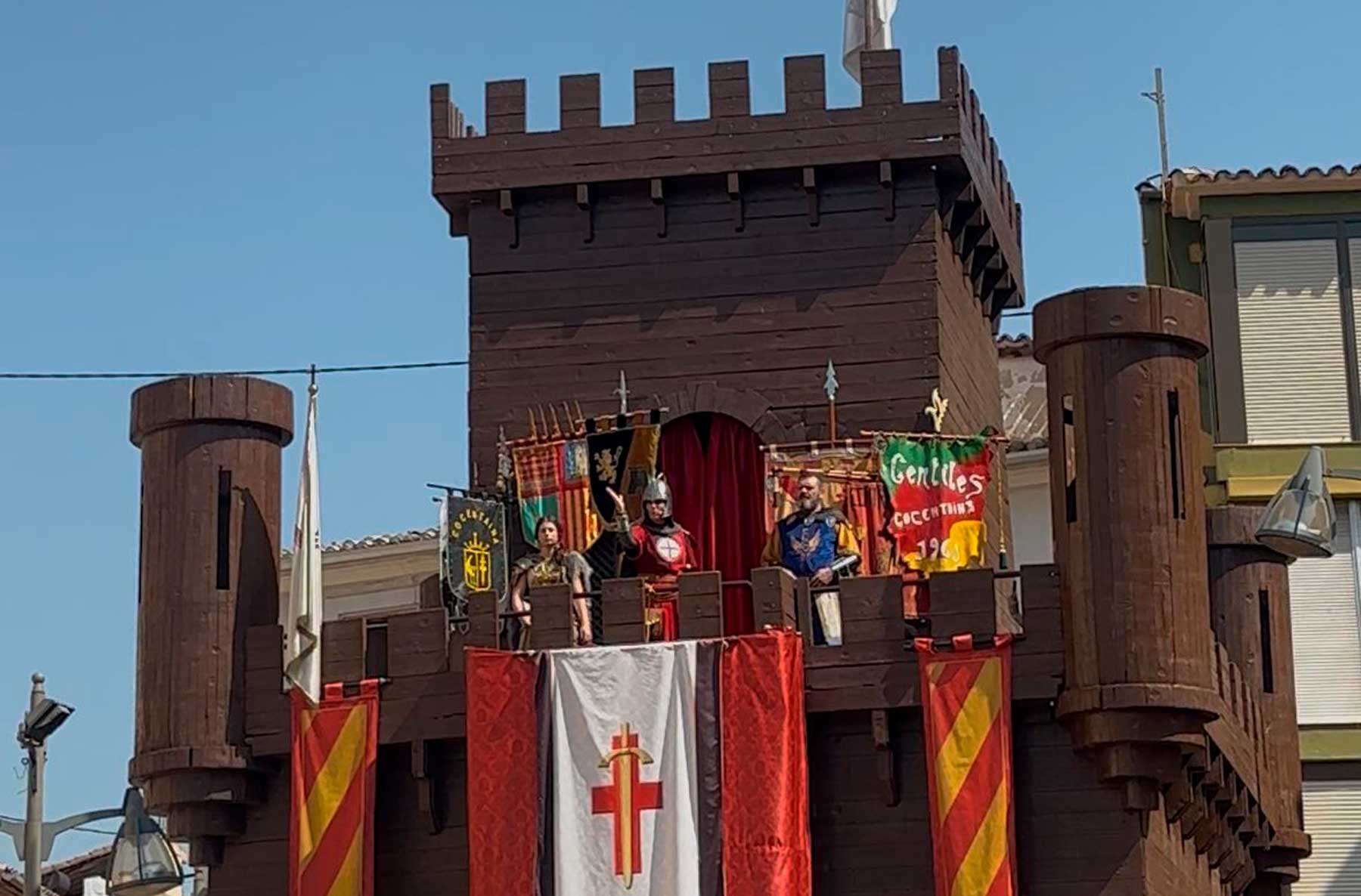 Un instante de la Embajada Mora desde el castillo ubicado en el Pla de Cocentaina