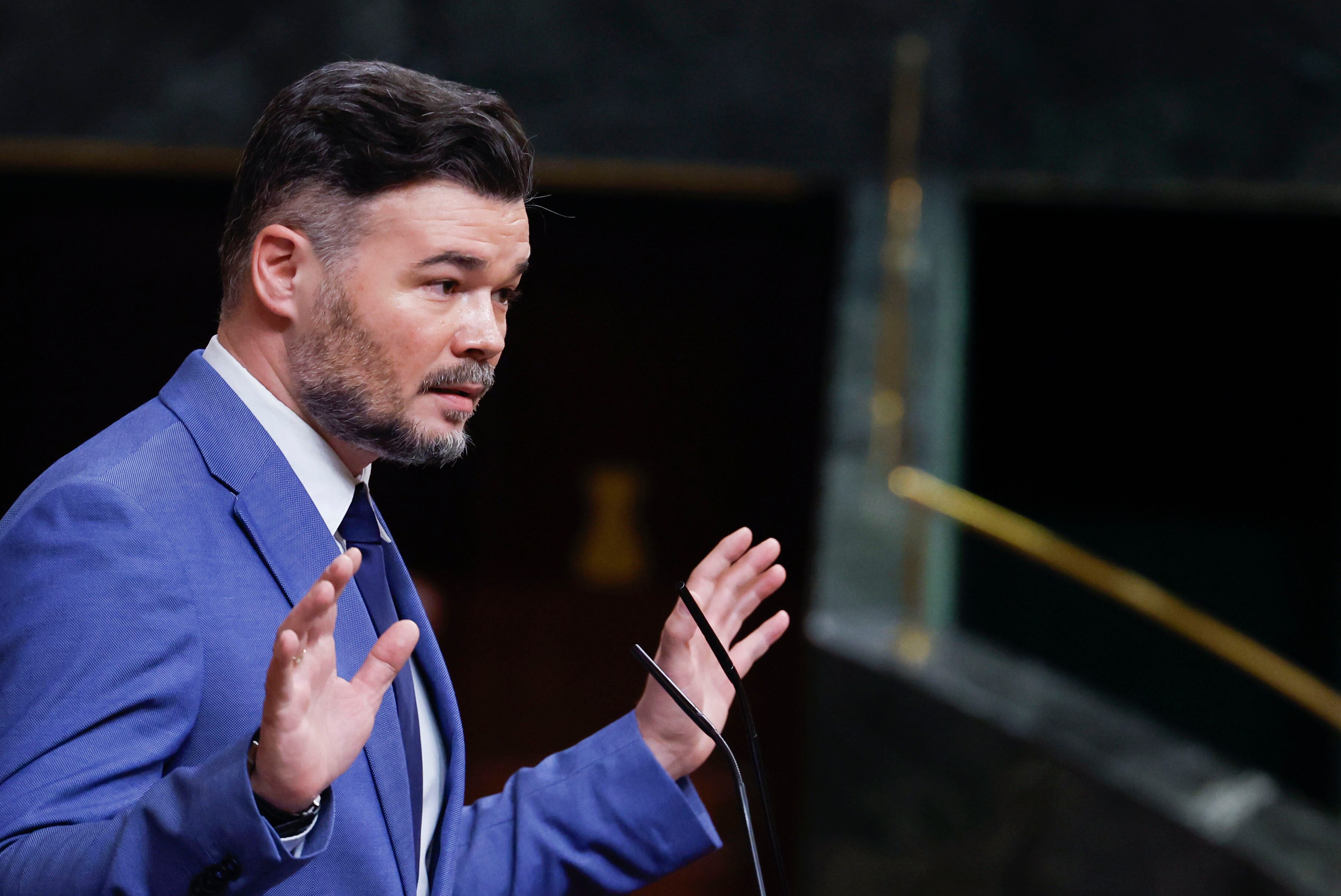 El portavoz de ERC, Gabriel Rufián