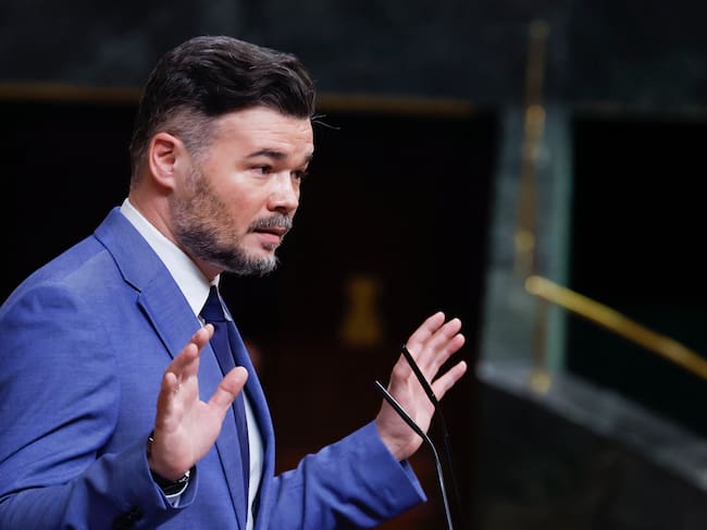 El portavoz de ERC, Gabriel Rufián