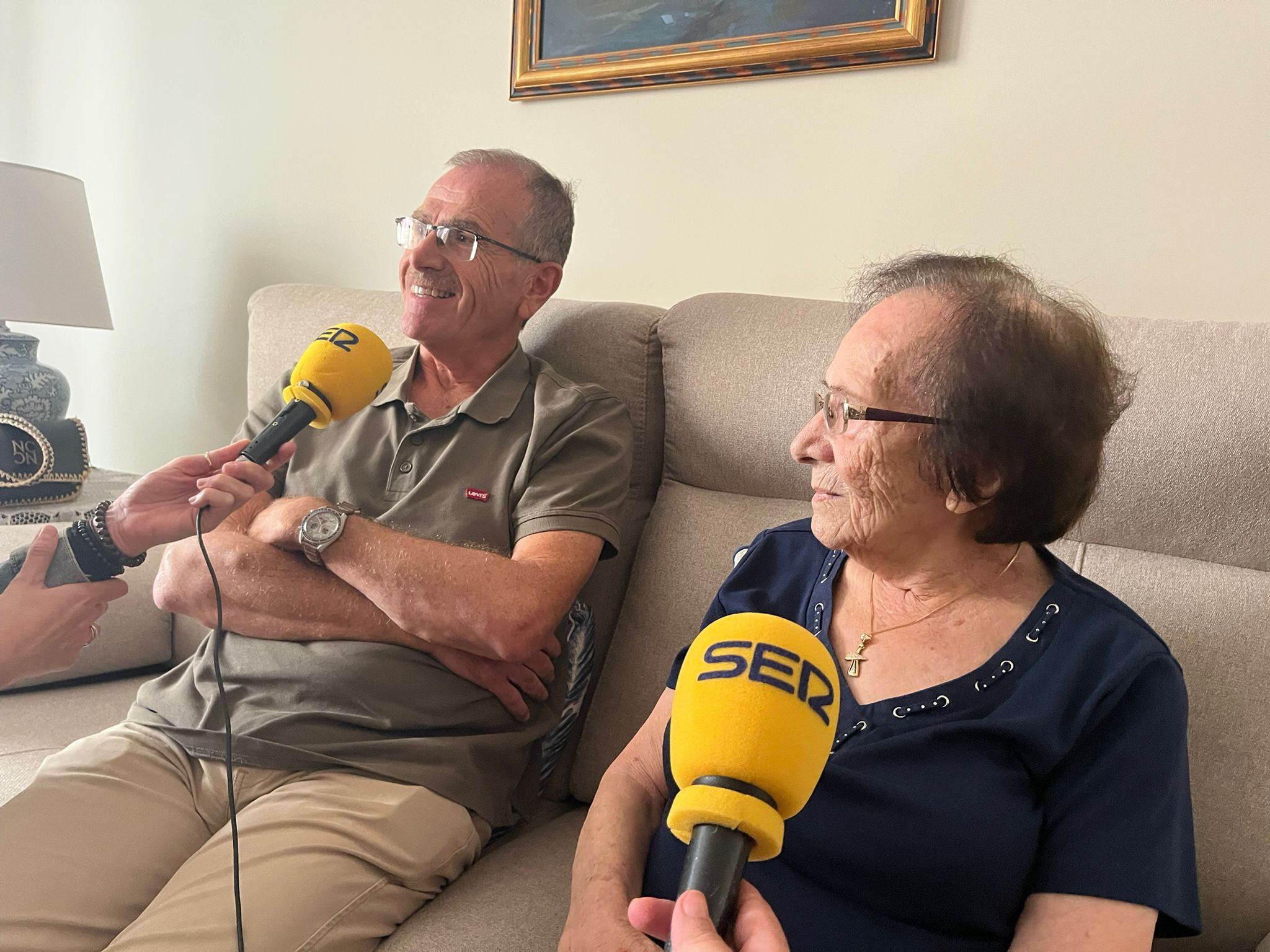 Fadwa y Elías, madre e hijo, en Hoy por hoy Cartagena