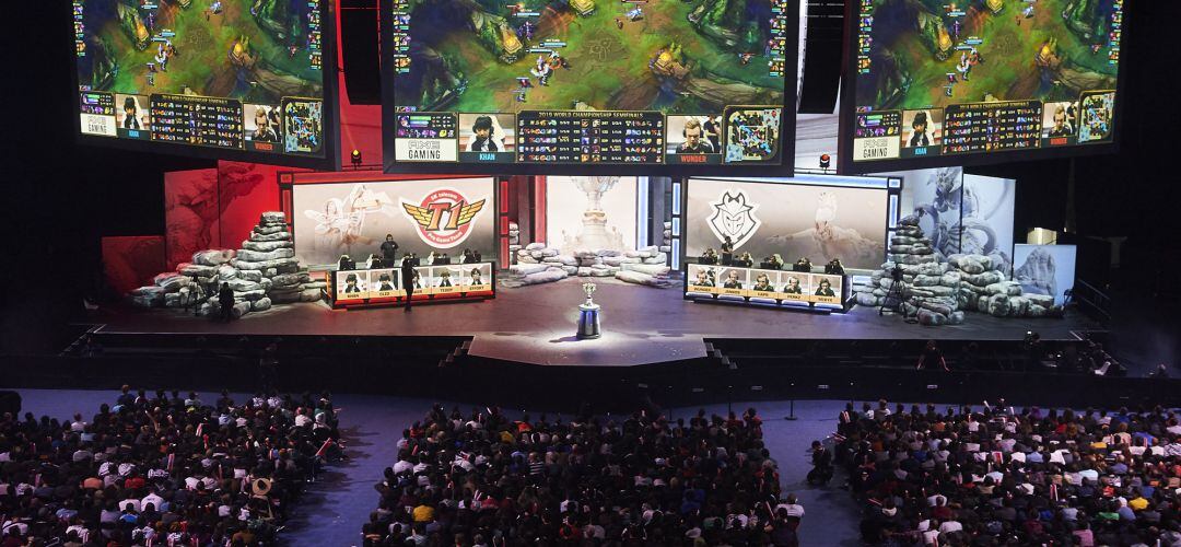 Imagen de Vistalegre, lleno, durante las semifinales de LOL en Madrid