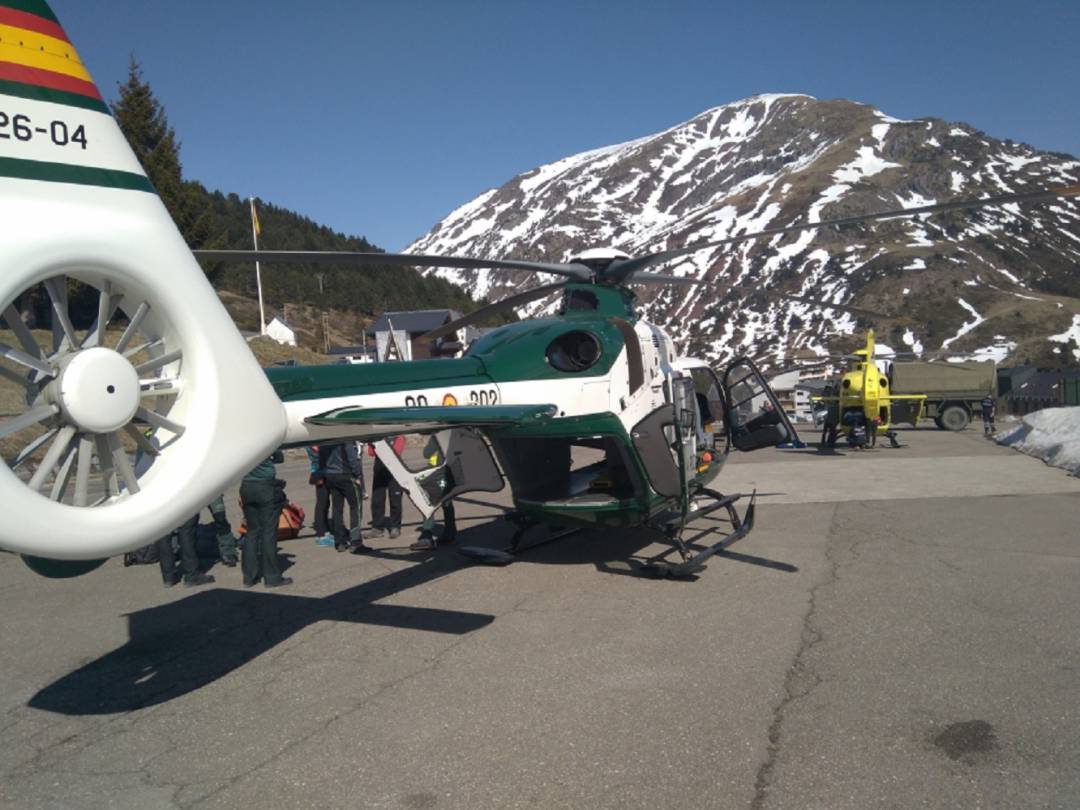 Imagen de un rescate de la Guardia Civil en la provincia de Huesca 