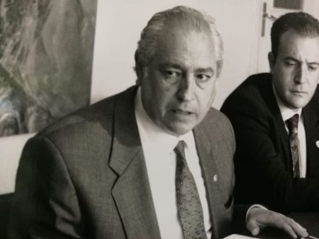 Ramón Escobar en una comparecencia pública junto al entonces concejal Juan Carlos Martín