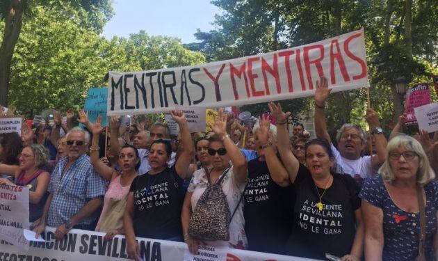 Afectados se manifiestan en Madrid