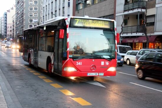 Autobús de la flota urbana de Tarragona.