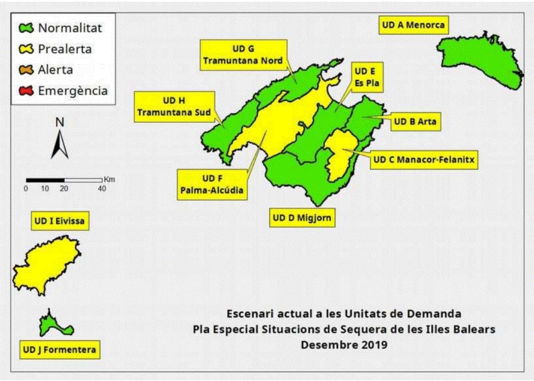 Menorca es troba en situació de normalitat pel que fa a reserves d'aigua dolça.