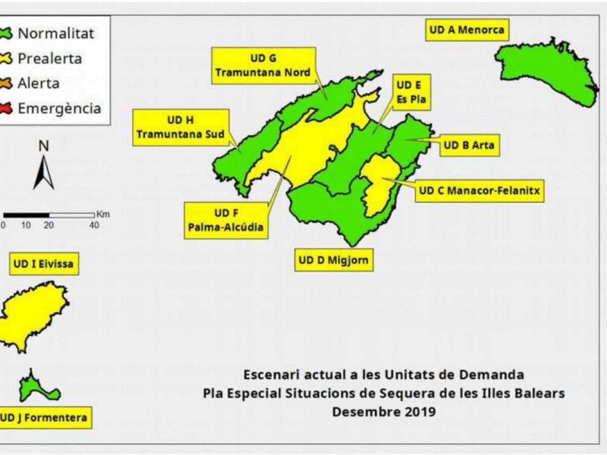 Les reserves d'aigua a Menorca es situen en el 66%