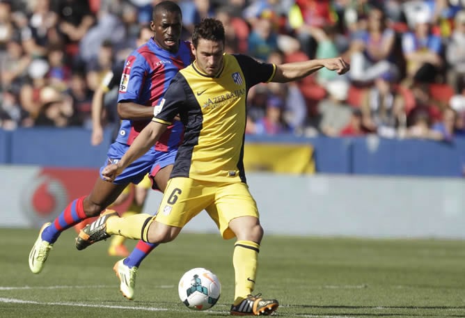 Koke, en un partido con el Atlético de Madrid