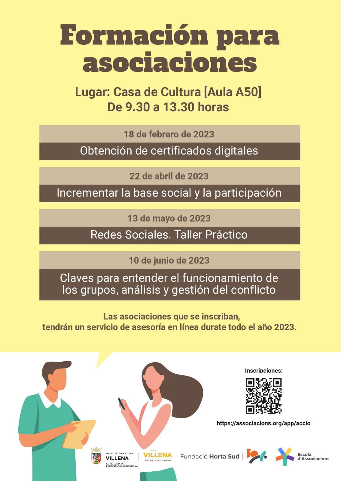 Talleres organizados en estas jornadas