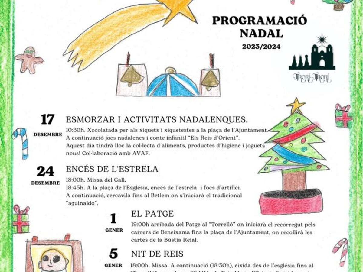 El viernes se inician las actividades de navidad en Beneixama