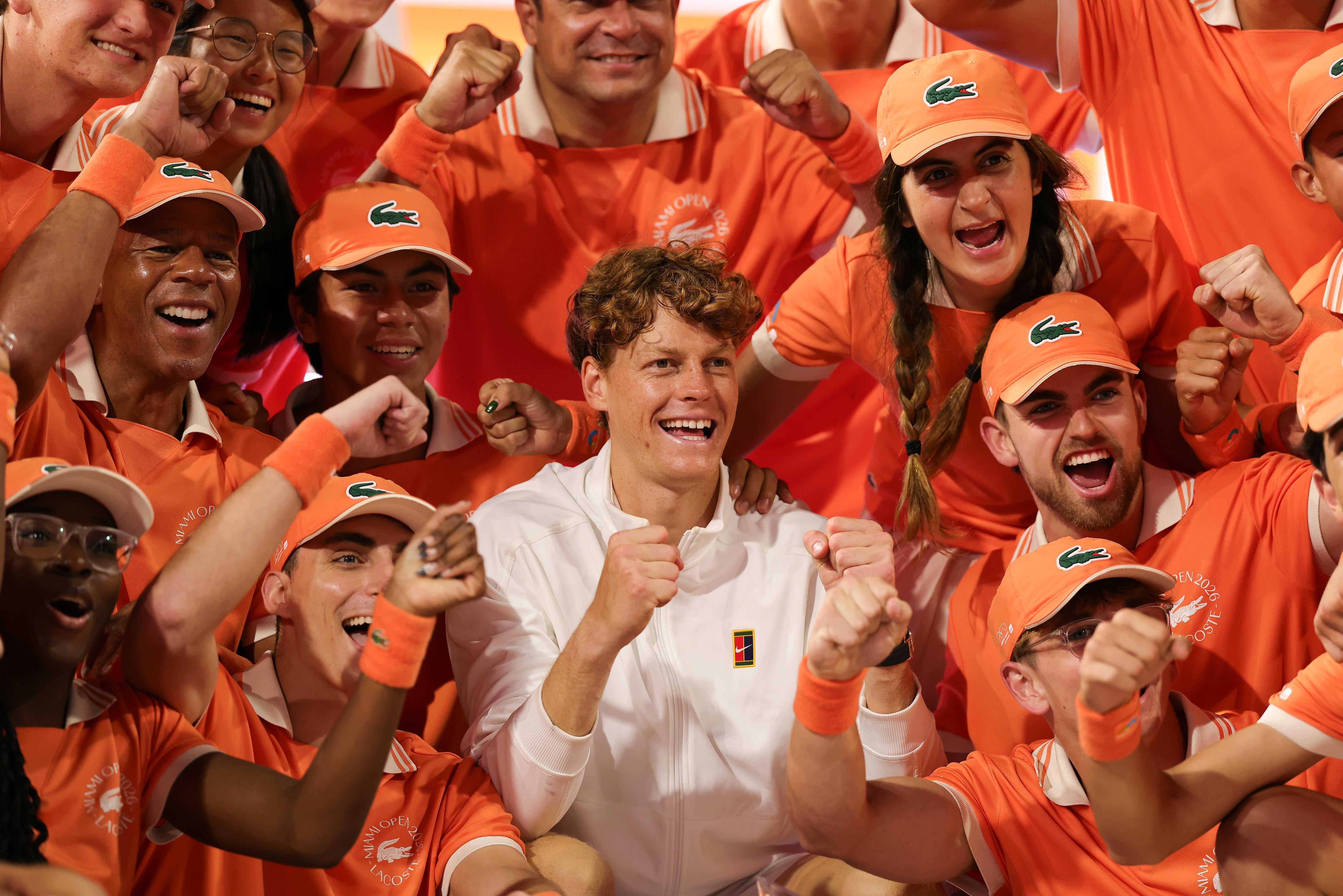 Jannik Sinner celebra su triunfo en el Masters 1000 de Miami