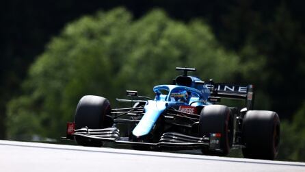 Fernando Alonso durante el Gran Premio de Styria