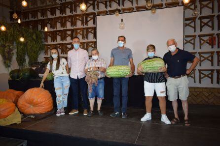 Ganadores de la edición 2021 del Concurso de uvas, sandías y calabazas celebrado en Los Palacios y Villafranca