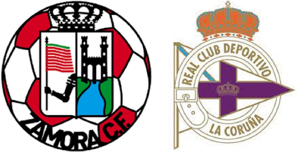 Escudos del Zamora CF y el Deportivo