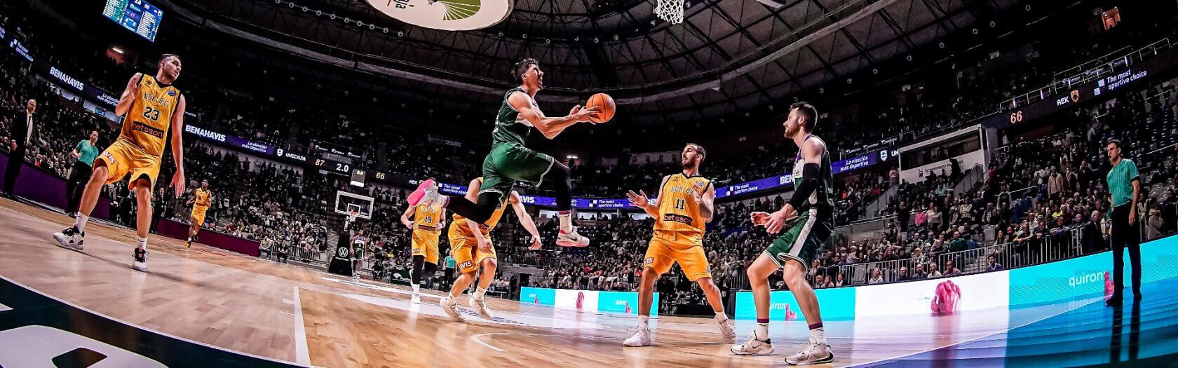 El Unicaja consiguió el primer triunfo del Top 16 ante el AEK de Atenas