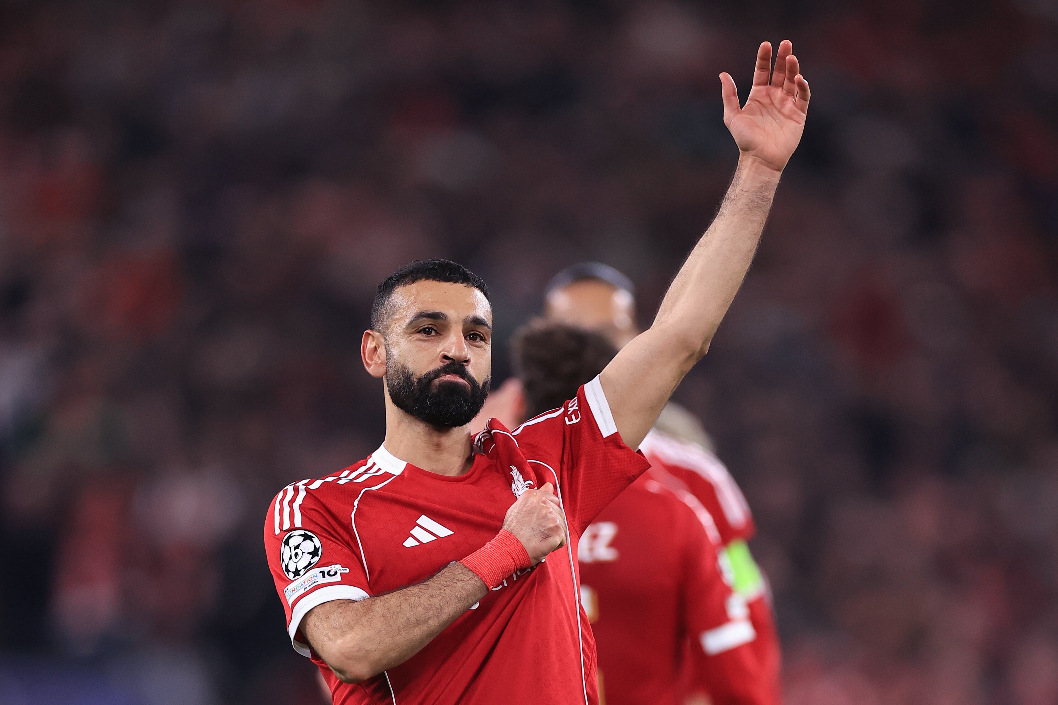 Mohamed Salah durante un encuentro con el Liverpool