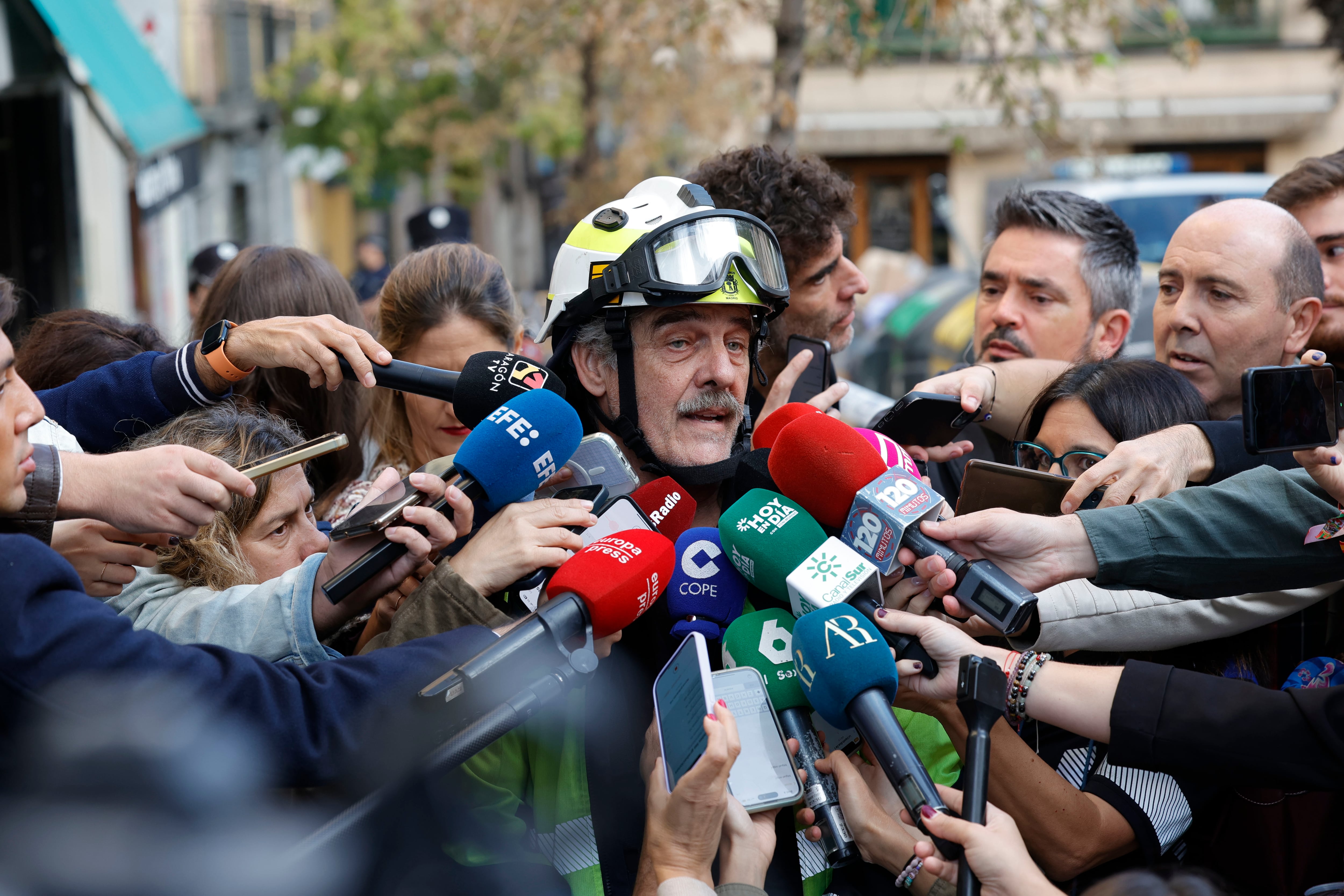 El responsable de Guardia de los Bomberos de Madrid, Miguel Seguí 