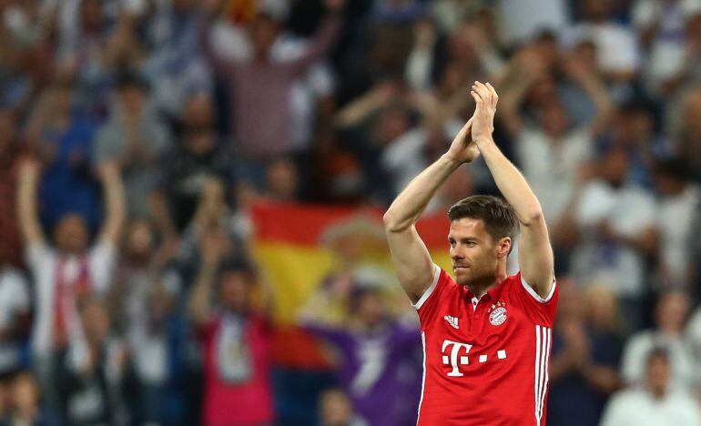 Xabi Alonso, en el Bernabéu.