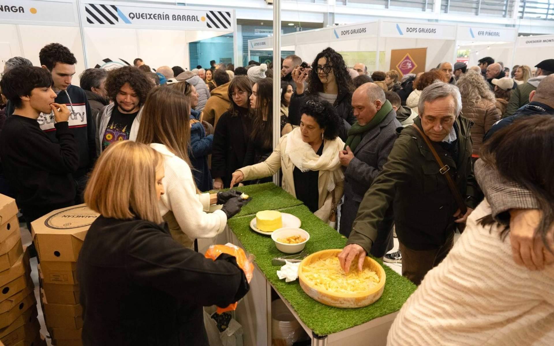 La 50ª Fiesta del Queso de Arzúa se celebró este año del 14 al 16 de marzo. EFE.