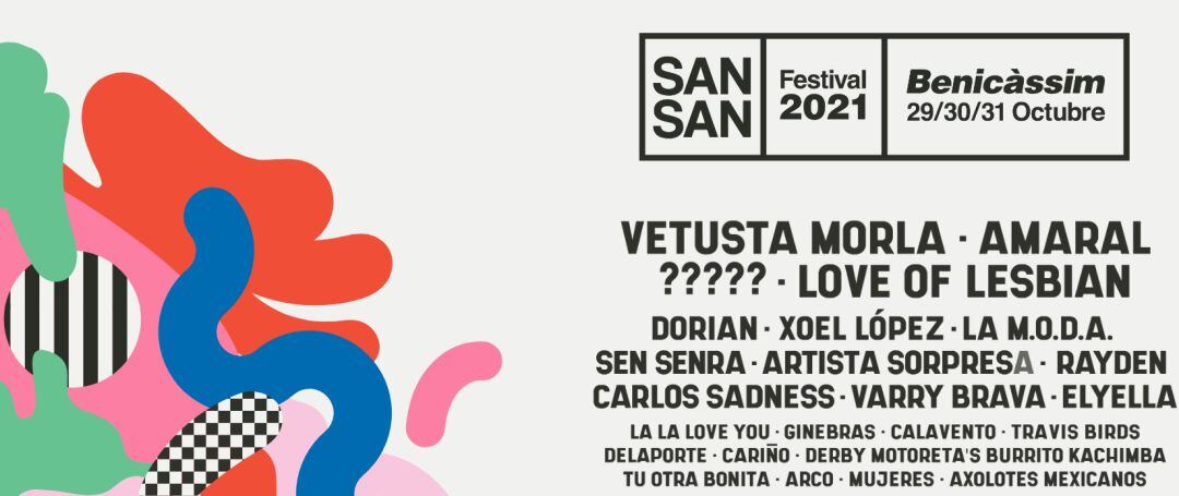 Cartel SanSan Festival Benicàssim 2021